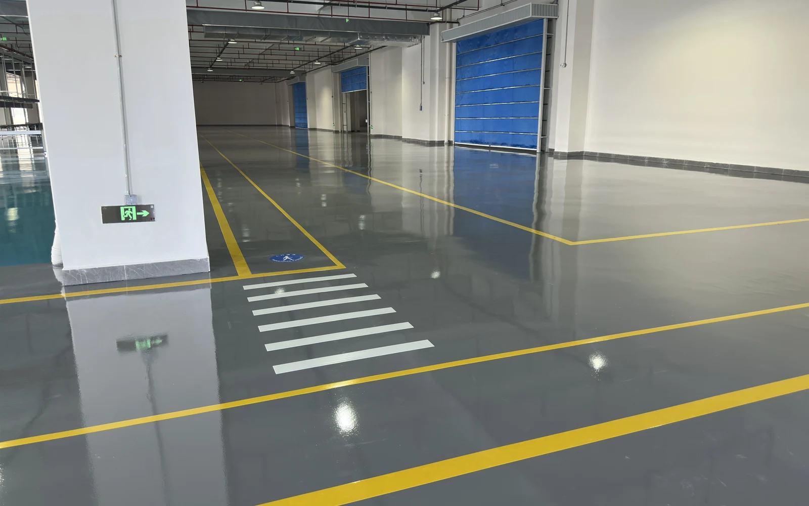 Factory floor using PUBO floor marking